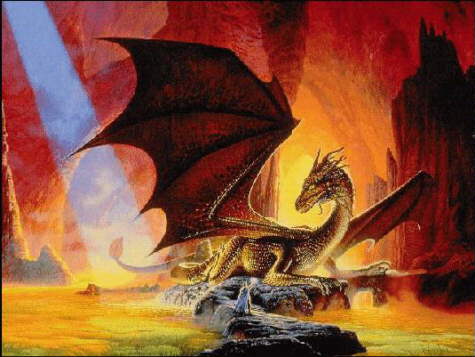Red Dragon; not to happy with his new guest!